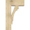 Ekena Millwork Merced Block Rough Sawn Bracket w/ Offset Brace, Douglas Fir, 8"W x 20"D x 32"H BKT0806X20X32MRC05RDF - alternate 4
